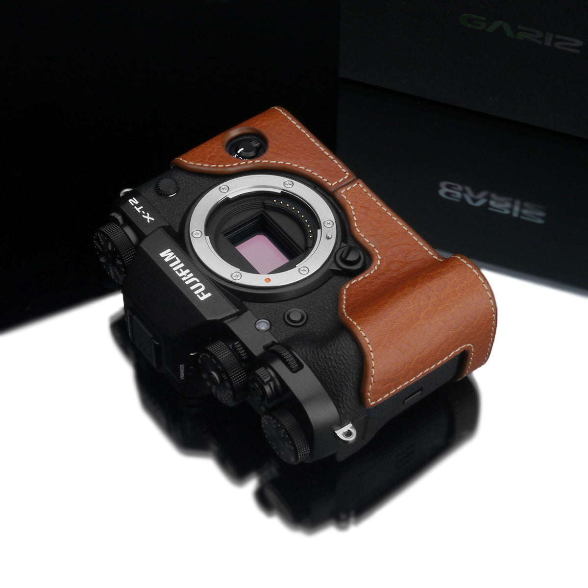 Gariz XS-CHXT2CM Camel Genuine Leather Half Case for Fujifilm Fuji X-T2 / X-T3