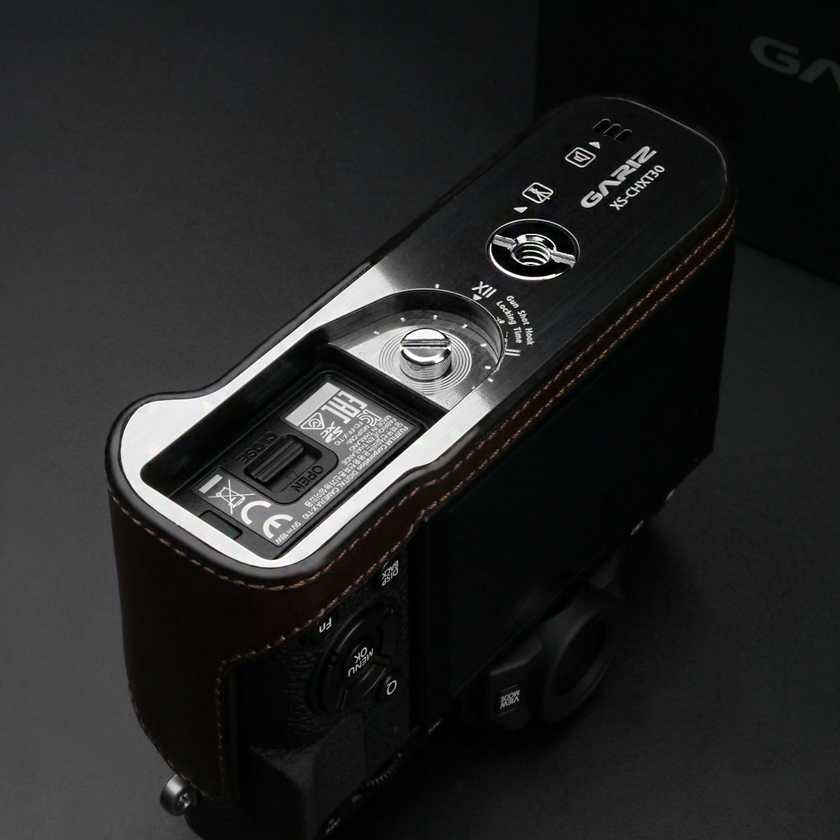 Gariz Brown Leather Camera Half Case XS-CHXT30BR for Fuji Fujifilm X-T10 X-T20 X-T30