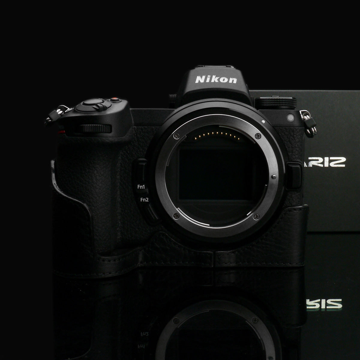 Gariz XS-CHZ6/7BK Genuine Black Leather Half Case for Nikon Z7/Z6