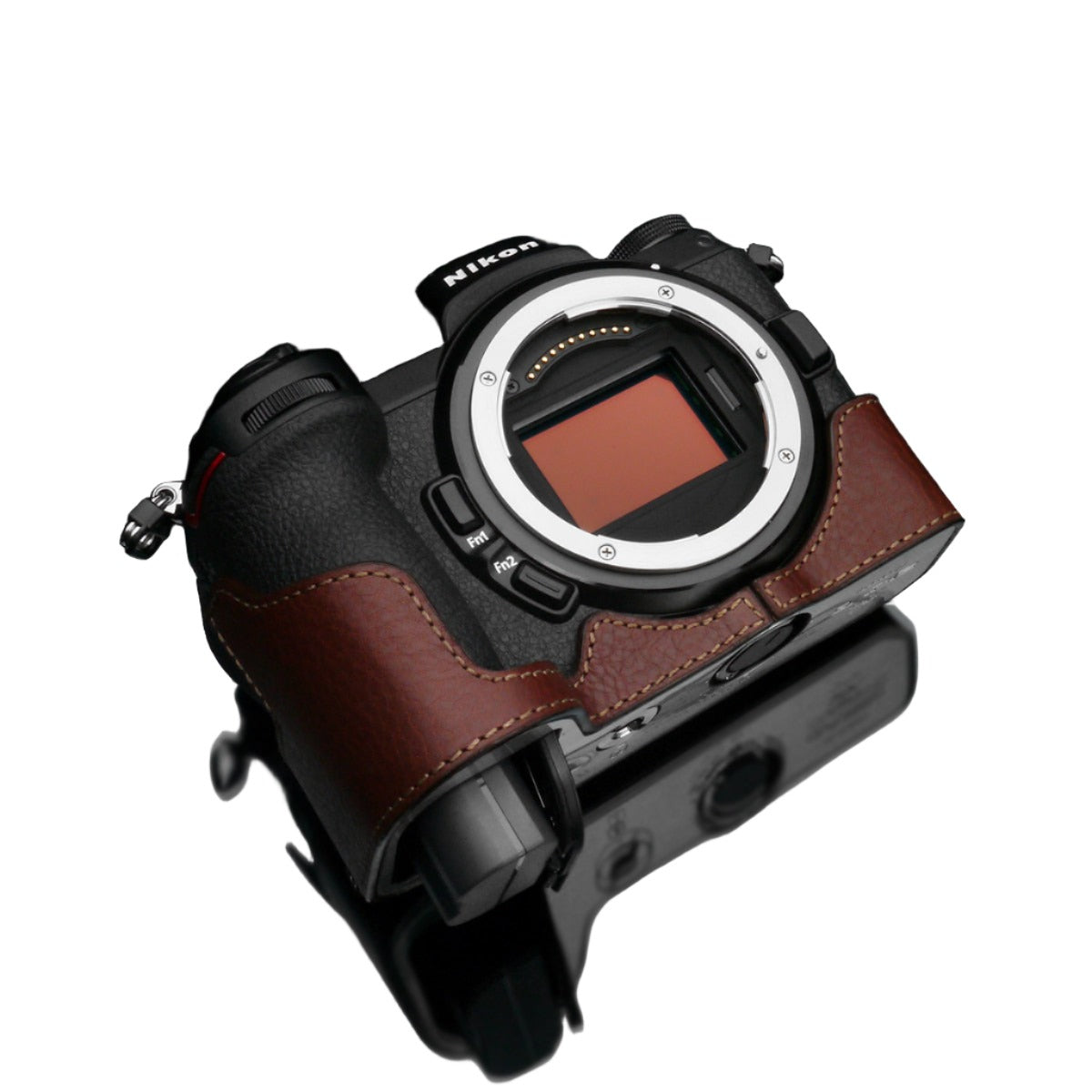 Gariz XS-CHZ6/7BR Genuine Brown Leather Half Case for Nikon Z7/Z6