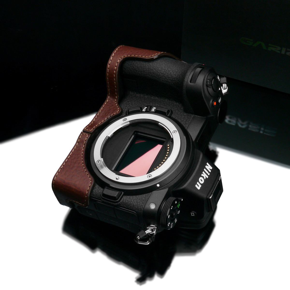 Gariz XS-CHZ6/7BR Genuine Brown Leather Half Case for Nikon Z7/Z6