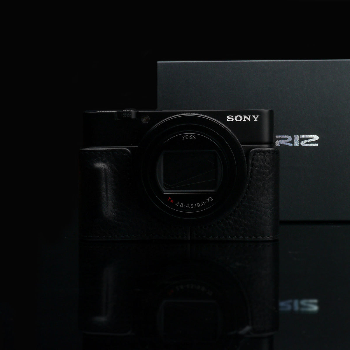 Gariz Black HG-RX100M7BK Leather Camera Half Case for Sony RX100M7/RX100M6