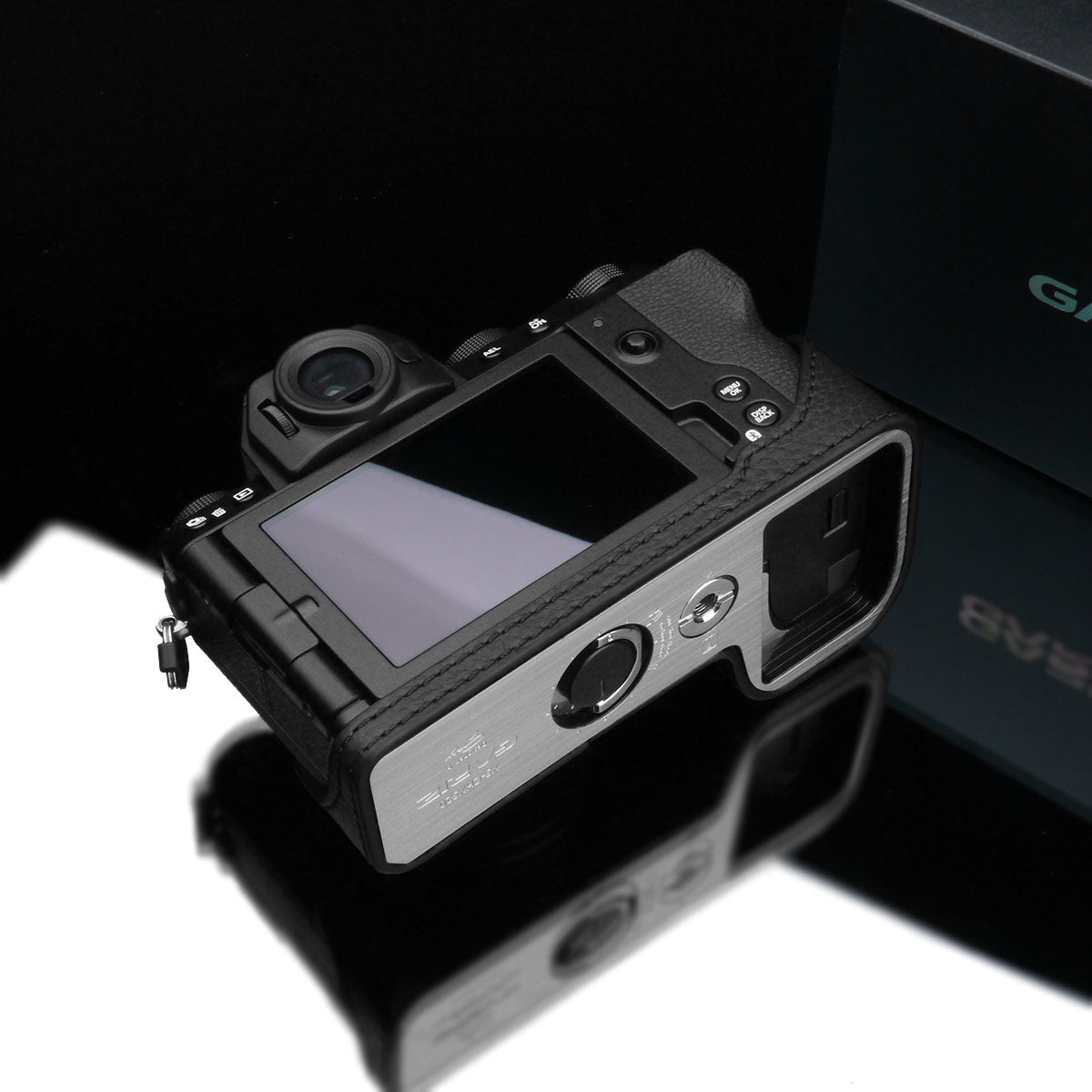 Gariz Black Leather Camera Half Case XS-CHXS20BK for Fuji X-S20