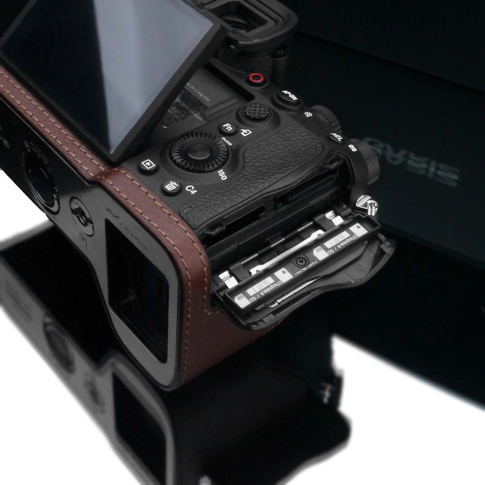 Gariz Brown XS-CHA1BR Genuine Leather Half Case For Sony A1