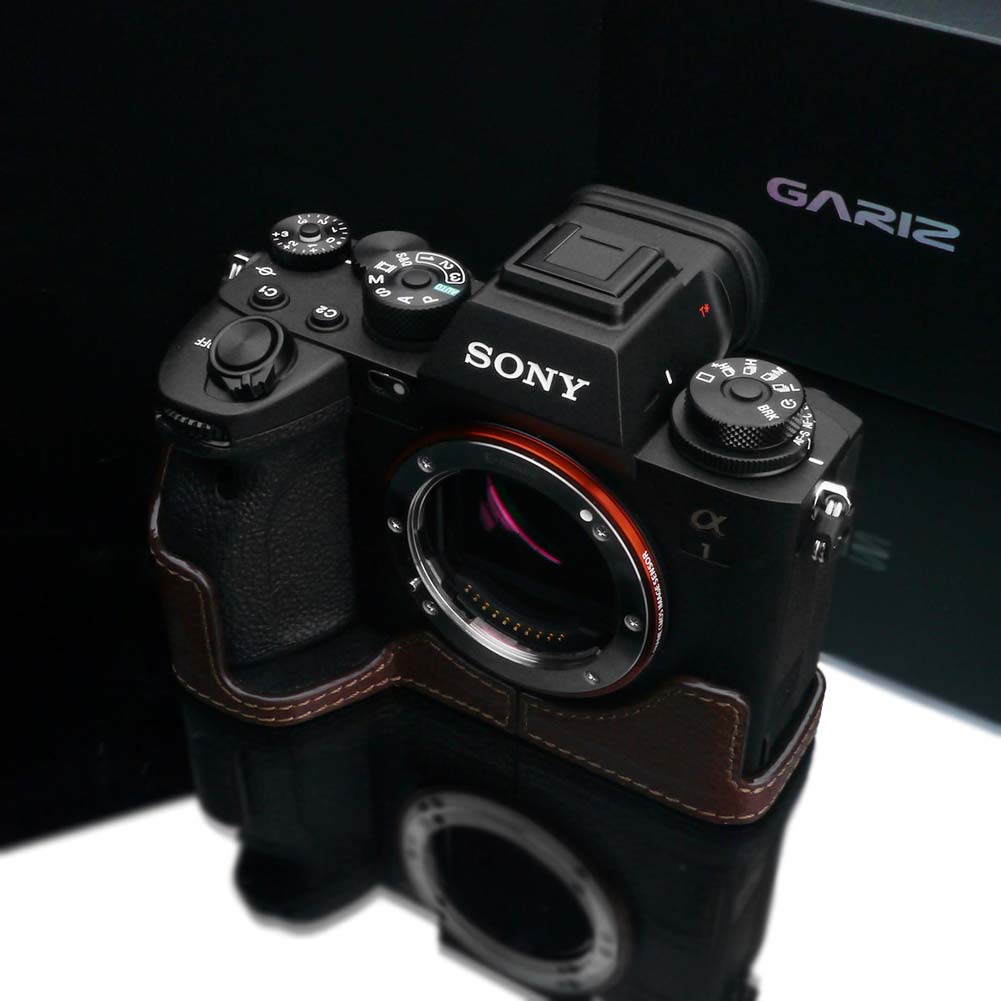 Gariz Brown XS-CHA1BR Genuine Leather Half Case For Sony A1