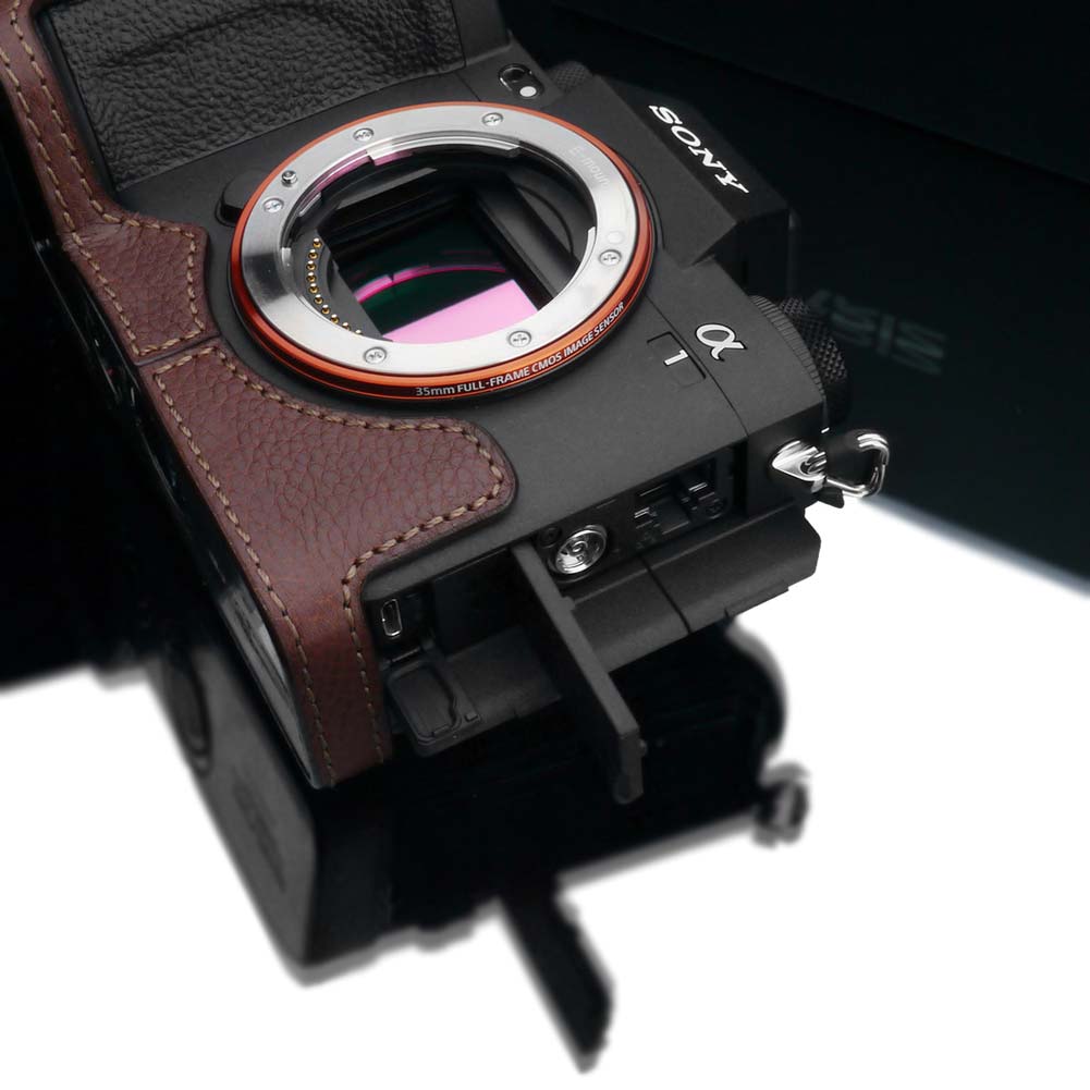 Gariz Brown XS-CHA1BR Genuine Leather Half Case For Sony A1