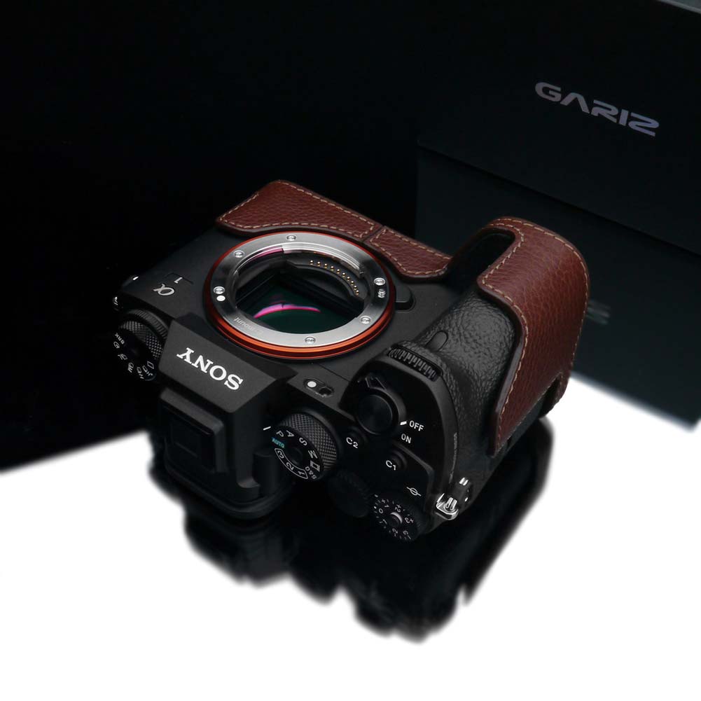 Gariz Brown XS-CHA1BR Genuine Leather Half Case For Sony A1