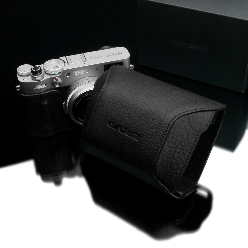 Gariz HG-CCX100VBK Black Leather Camera Cover for Fuji X100V