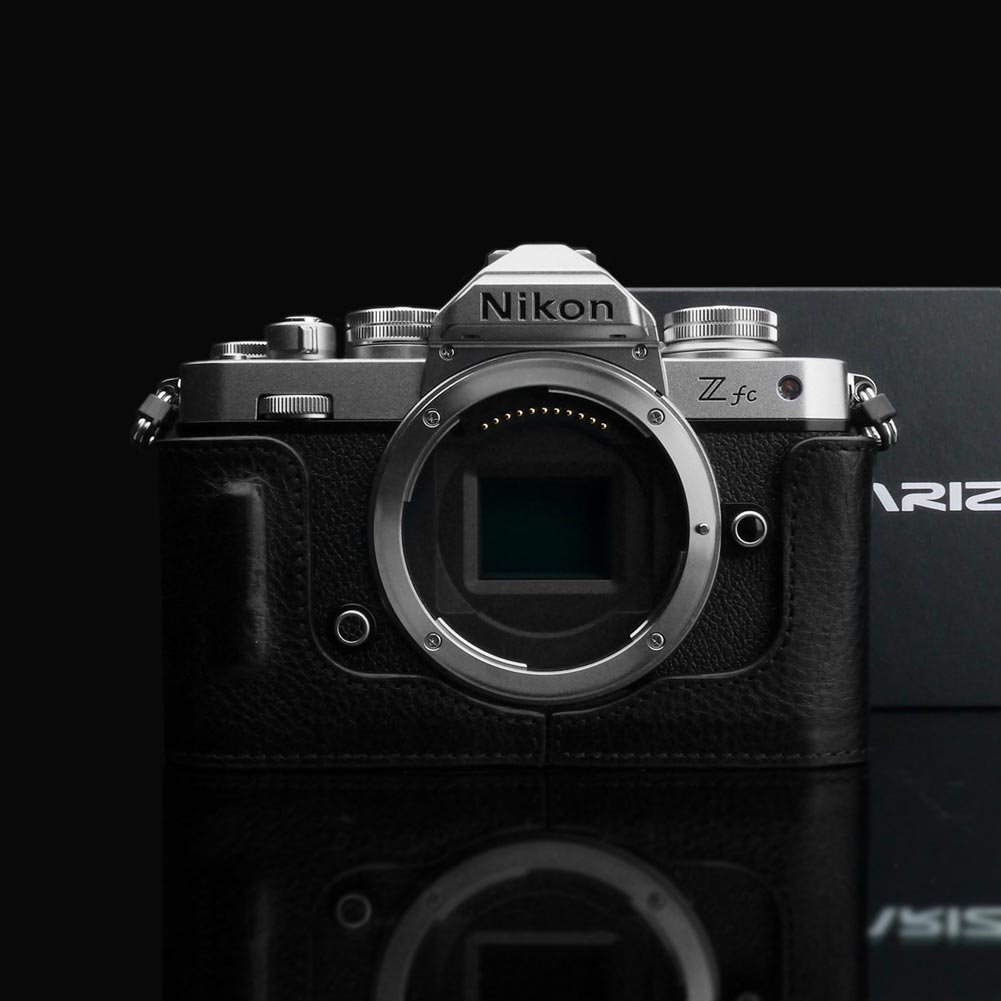 Gariz HG-ZFCBK Black Leather Camera Half Case For Nikon ZFC