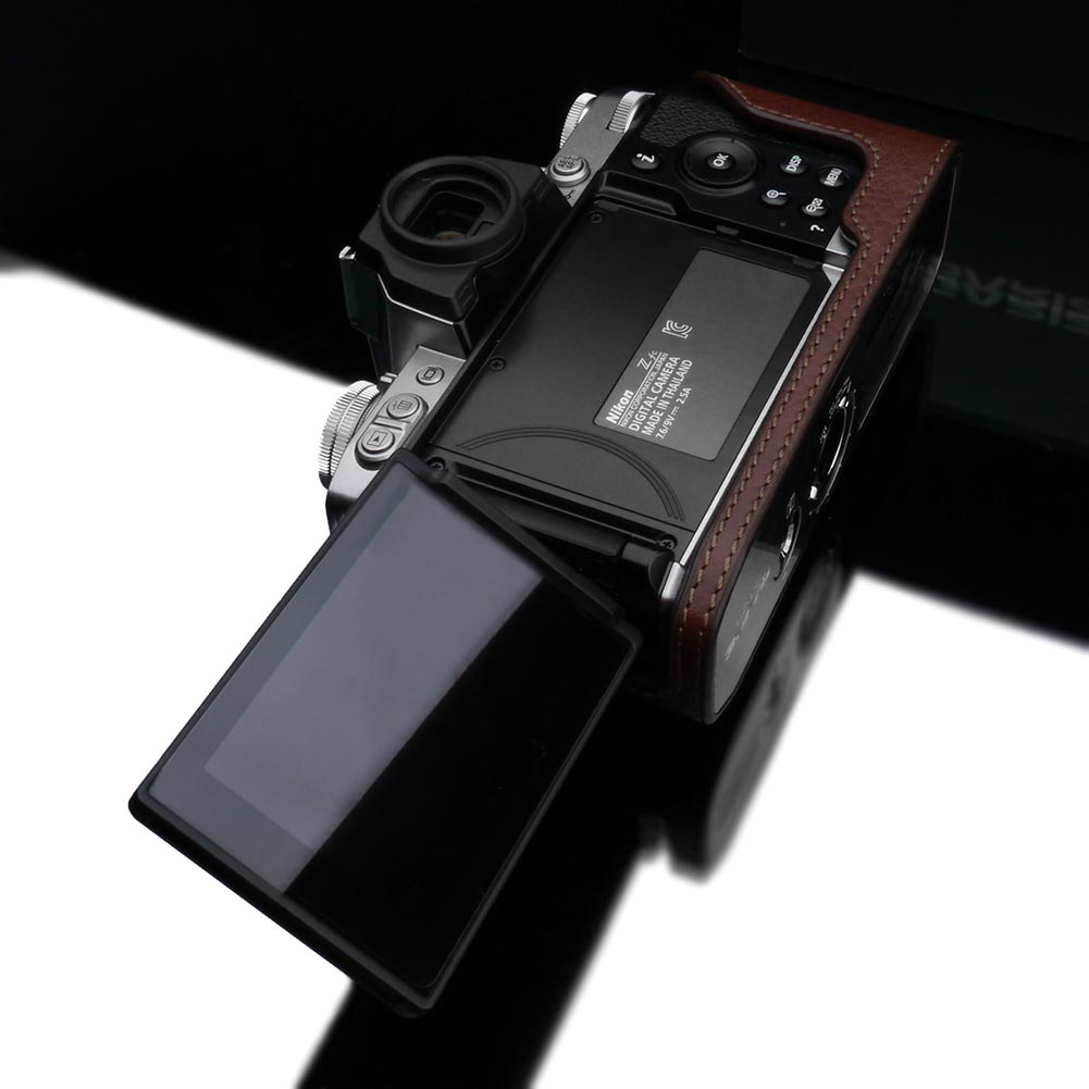 Gariz HG-ZFCBR Brown Leather Camera Half Case For Nikon ZFC