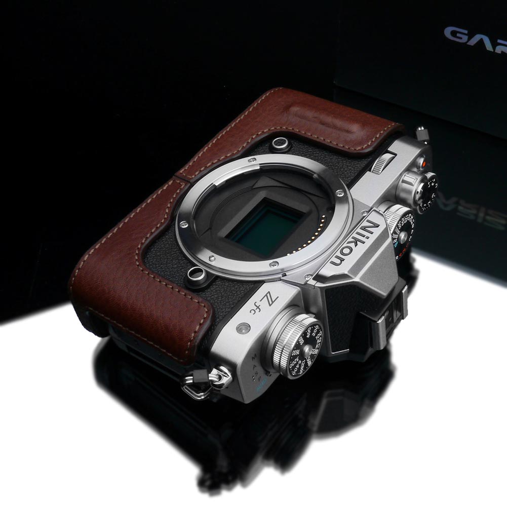 Gariz HG-ZFCBR Brown Leather Camera Half Case For Nikon ZFC