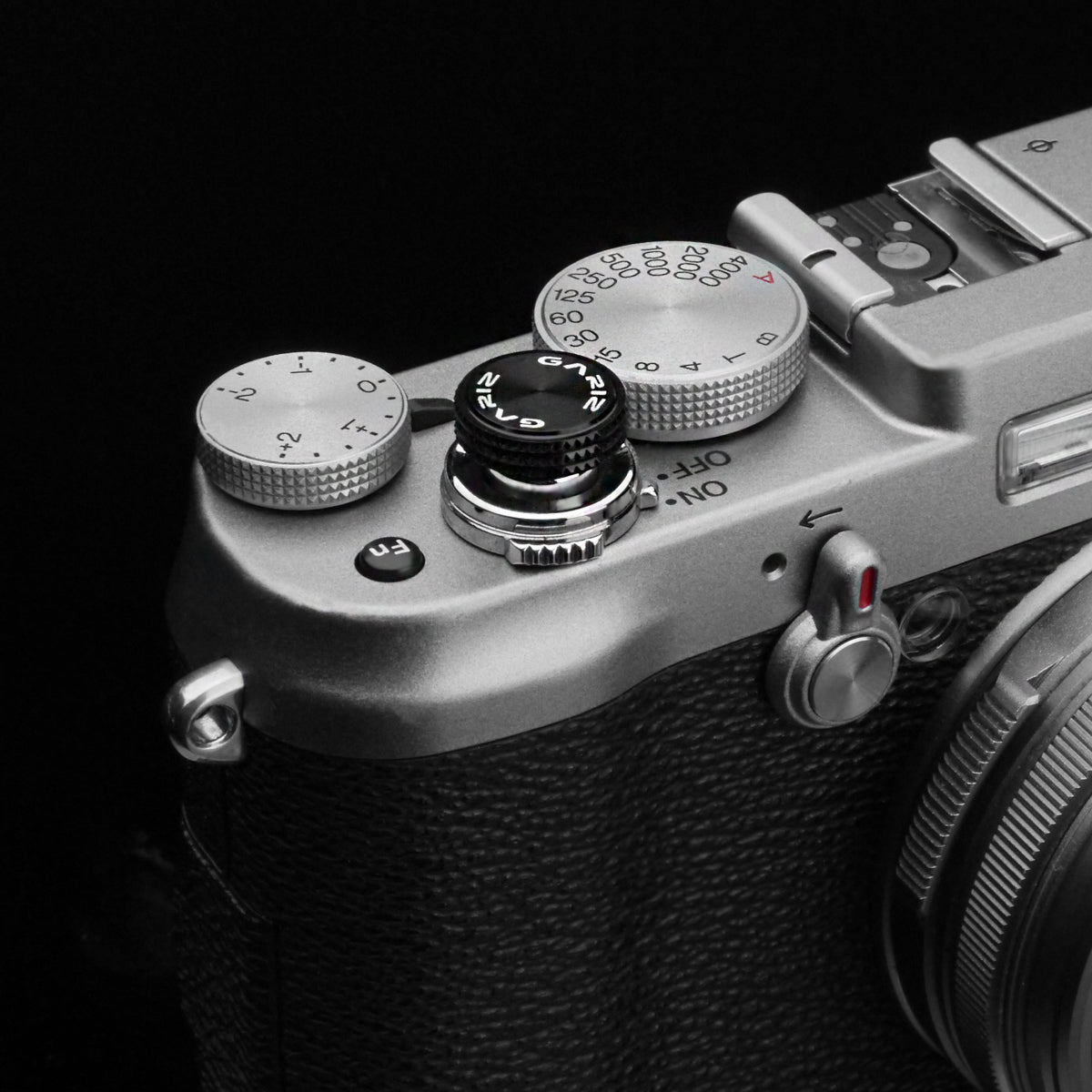 Gariz Screw Type Soft Button in Black XA-SBA1S (Black Thread)