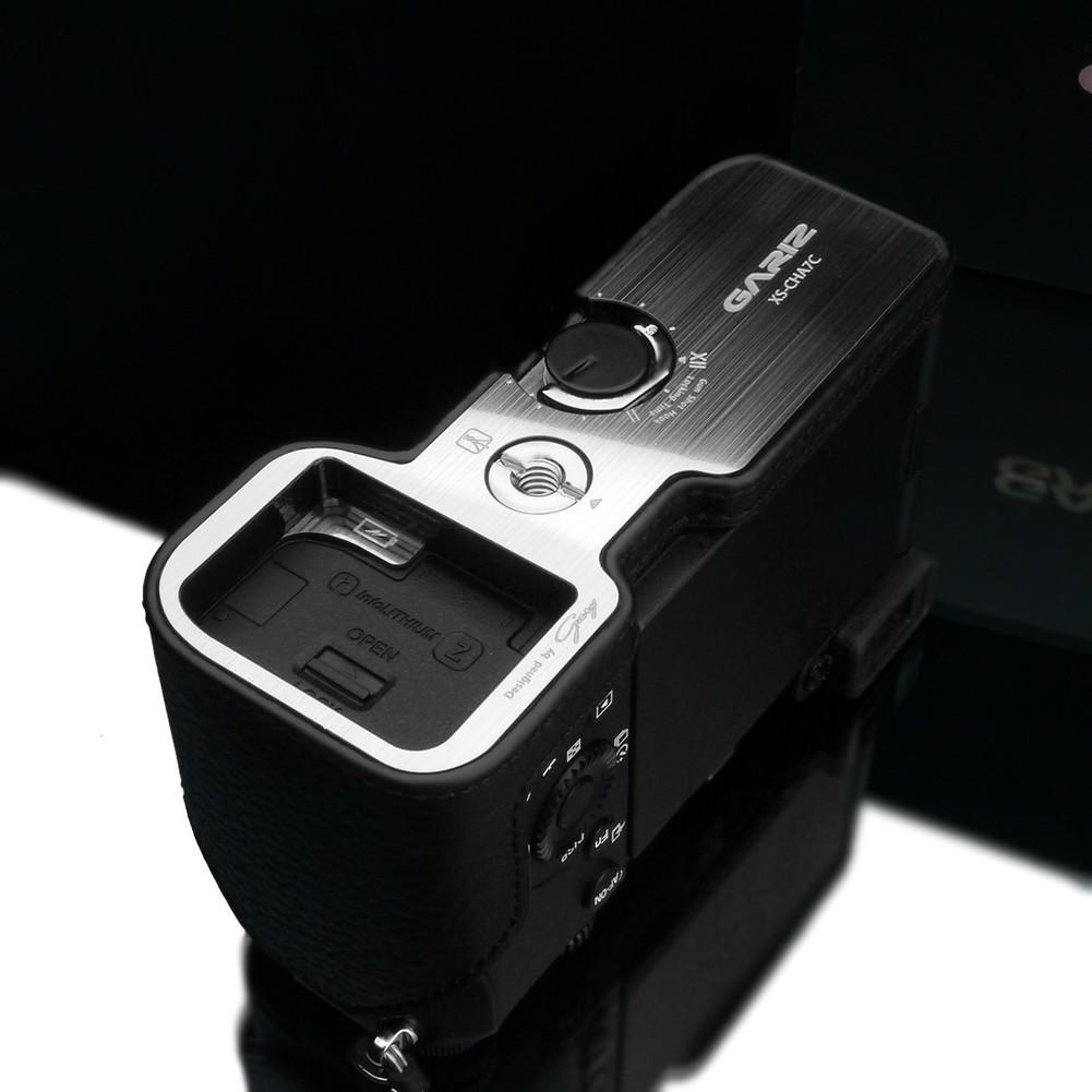 Gariz XS-CHA7CBK Black Leather Camera Half Case for Sony A7C