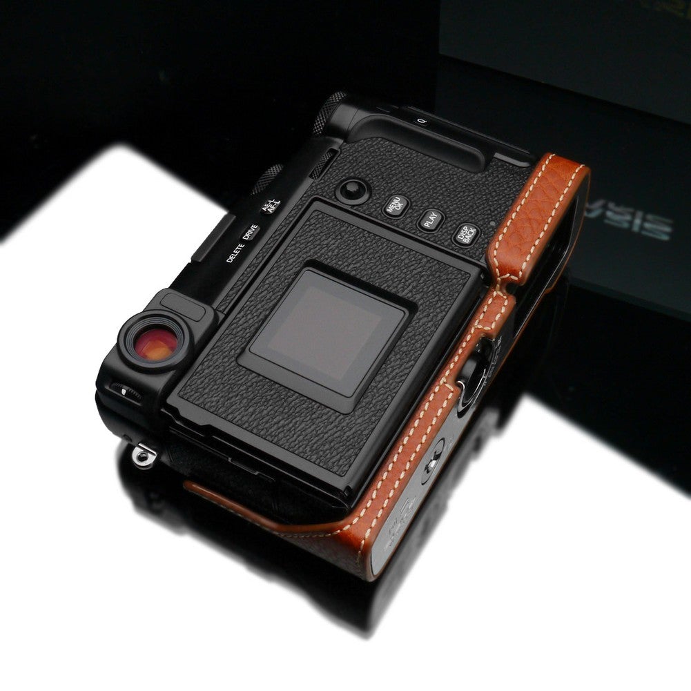 Gariz XS-CHXP3CM Camel Leather Half Case for Fuji X-Pro 3