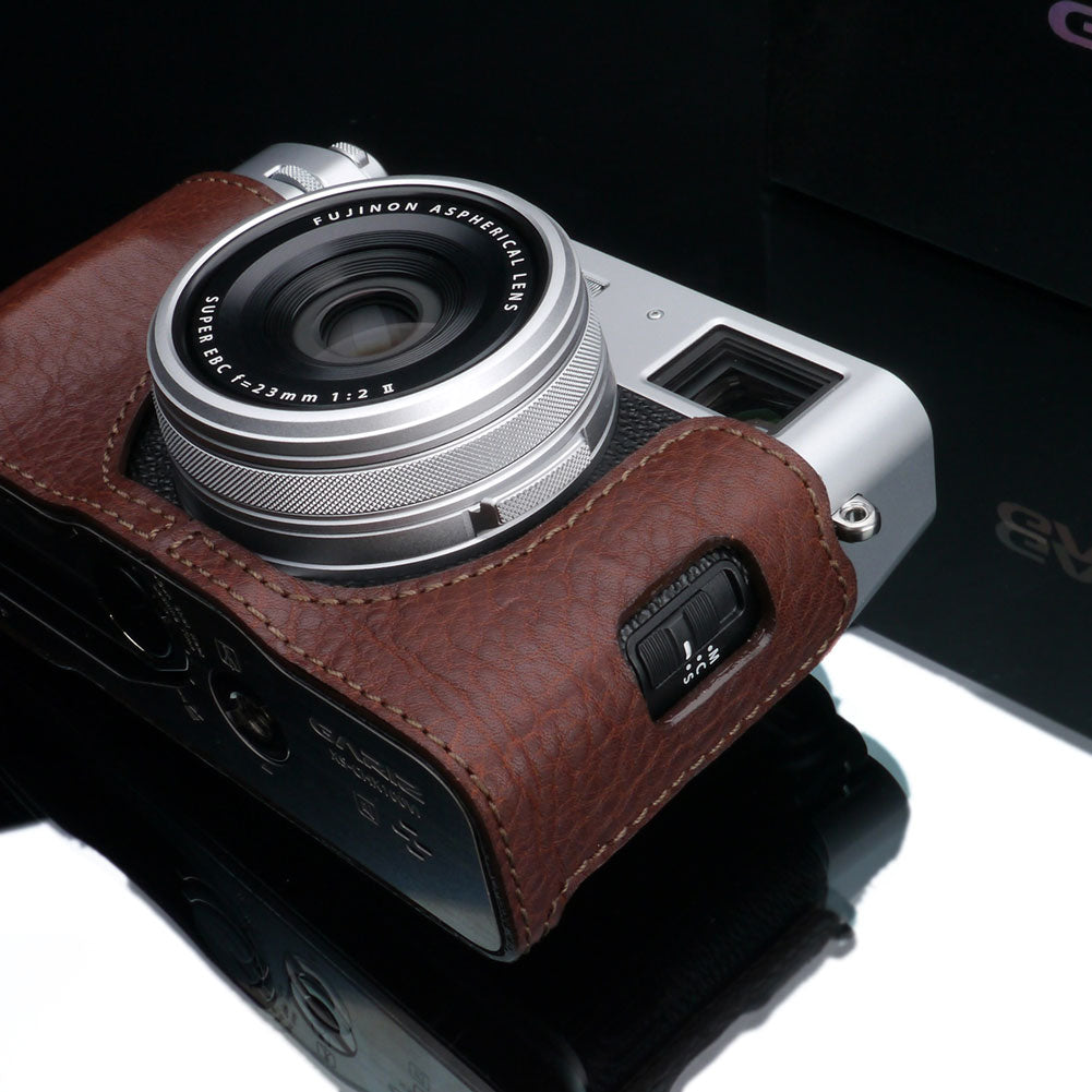 *PREORDER* Gariz HG-X100VIBR Brown Leather Camera Half Case for Fujifilm X100VI