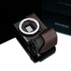 Gariz XS-CHA6500BR Genuine Leather Camera Half Case Brown for Sony A6500
