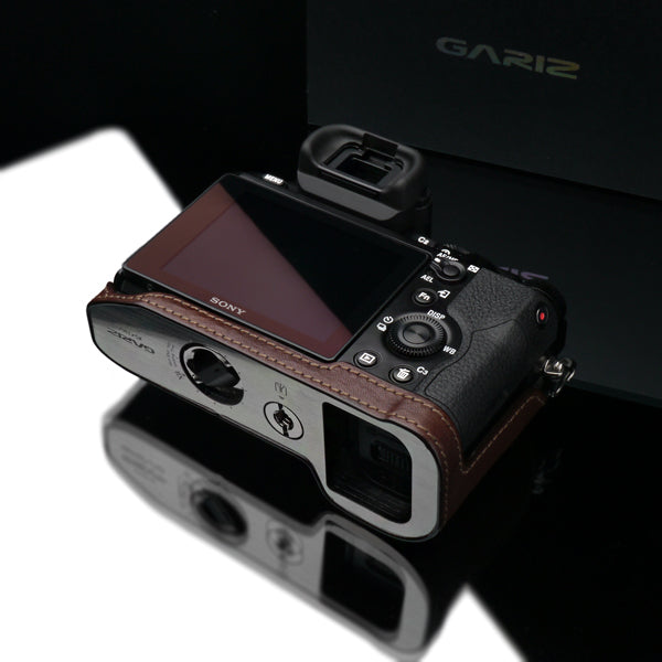 Gariz Brown Leather Camera Half Case XS-CHA7BR for Sony Alpha A7 A7R A7S