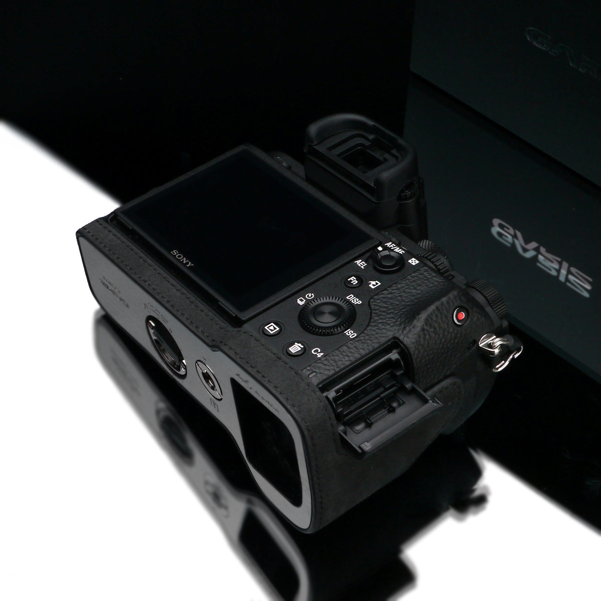 Gariz AT-A7IICG Alcantara Camera Half Case Charcoal for Sony A7II A7RII A7SII