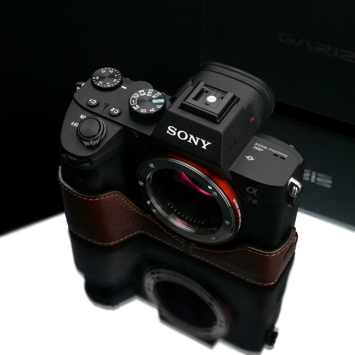 Gariz Brown XS-CHA7M3BRO Genuine Leather Half Case for Sony A7RIII/Sony A7III