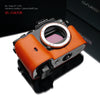 Gariz Orange Leather Camera Half Case XS-CHA7OR for Sony Alpha A7 A7R A7S