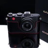 Gariz XS-CHX1MBKR Black Red Leather Half Case for Leica X1 X2