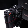 Gariz XS-CHX1MBKR Black Red Leather Half Case for Leica X1 X2
