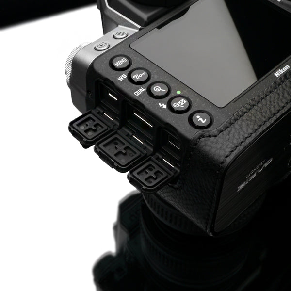 Gariz XS-CHDFBK Black Leather Camera Half Case for Nikon DF