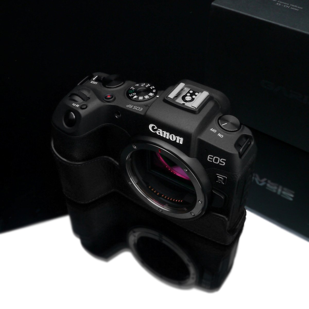 Gariz XS-CHEOSRPBK Black Leather Camera Half Case for Canon EOS RP (DEMO STOCK)