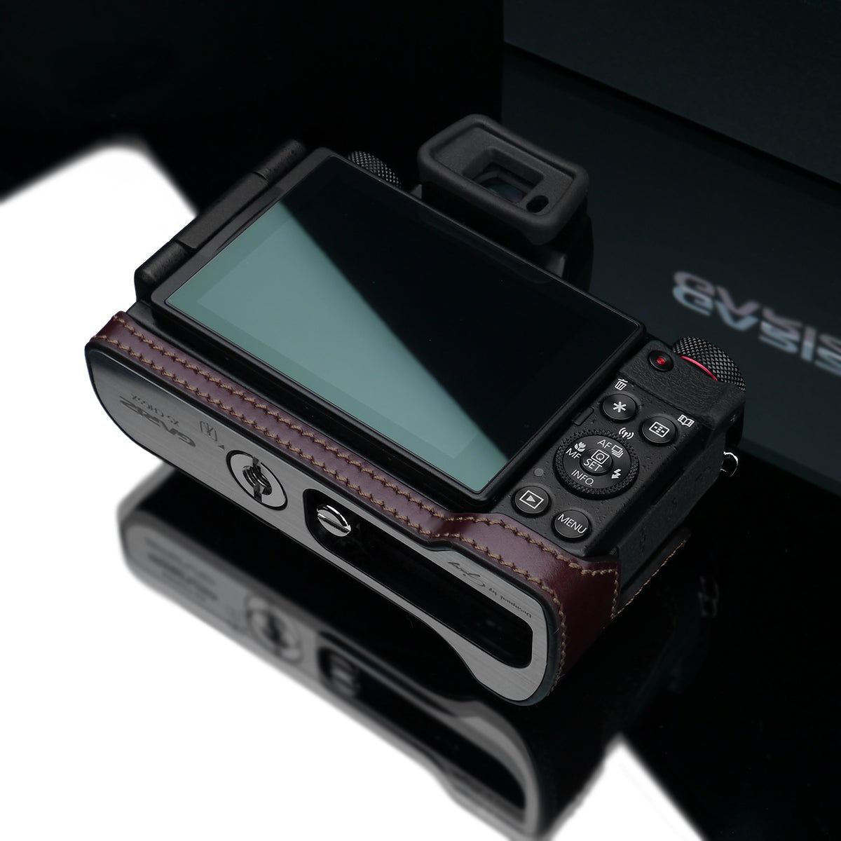Gariz Brown Leather Camera Half Case XS-CHG5XBR for Canon PowerShot G5X