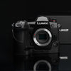 Gariz XS-CHG9BK Leather Camera Half Case Black for Panasonic Lumix DC-G9 G9