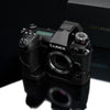 Gariz XS-CHG9BK Leather Camera Half Case Black for Panasonic Lumix DC-G9 G9