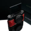 Gariz Sony RX100 MK3 / MK4 Red Leather Camera Half Case HG-RX100M3R (Grip Version)