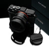 Gariz HG-RX1BK Black Leather Camera Half Case for Sony RX1 RX1R with Hand Grip + Cap Fix