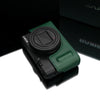 Gariz HG-RX100M6GR Leather Camera Half Case Green for Sony RX100M6 RX100VI