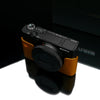 Gariz HG-RX100M6MT Leather Camera Half Case Mustard for Sony RX100M6 RX100VI