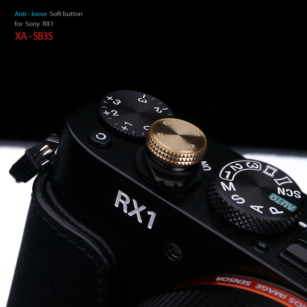 Gariz Screw type Soft Button Gold XA-SB3S for Sony RX1
