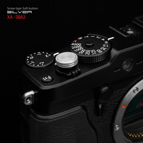 Gariz Screw type Soft Button Silver XA-SBA2 for Fujifilm X100 X-E2 X20 Leica Df