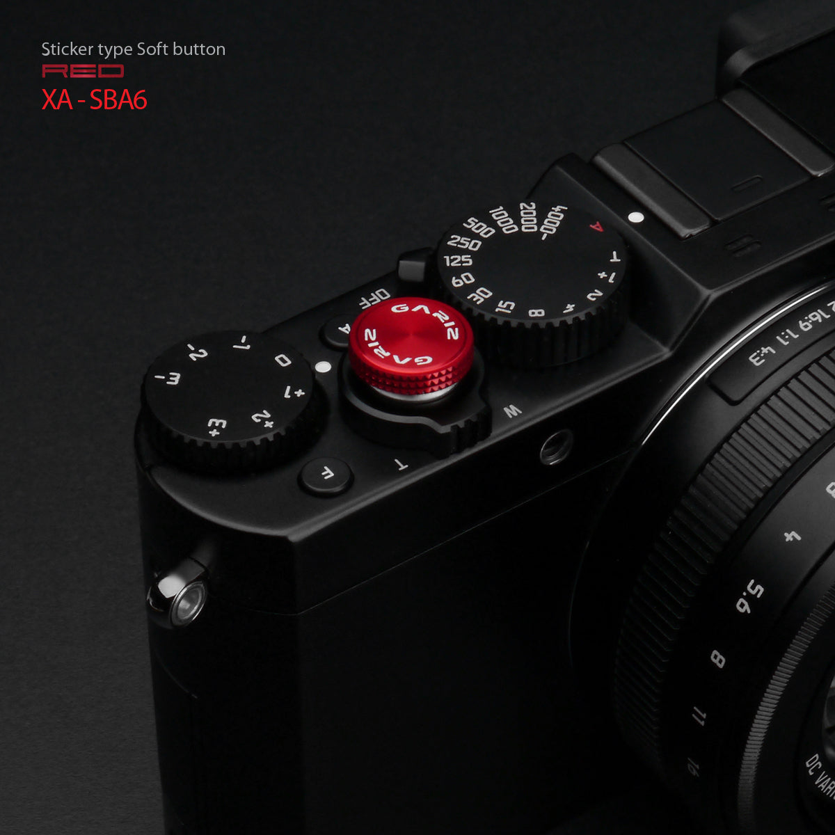 Gariz Sticker Type Soft Button Red XA-SBA6 for Sony Alpha Leica FUJI OM-D LUMIX