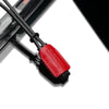 Gariz Red Italian Leather Mirrorless Camera Wrist Strap XS-WBL10