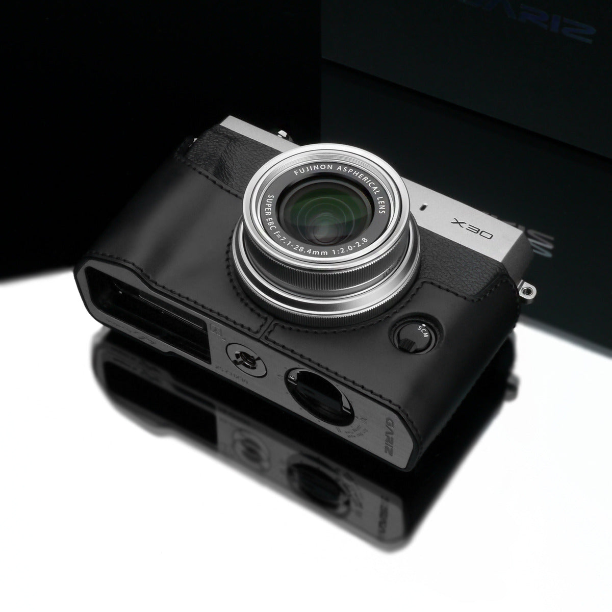 Gariz Black Leather Camera Half Case XS-CHX30BK for Fujifilm X30 Fuji X30