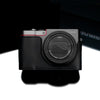 Gariz XS-CHZS110BK Leather Camera Half Case Black for Panasonic Lumix ZS110
