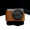 Gariz XS-CHZS110LB Leather Camera Half Case Light Brown for Panasonic Lumix ZS110