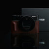 Gariz Brown HG-RX100M7BR Leather Camera Half Case for Sony RX100M7/RX100M6