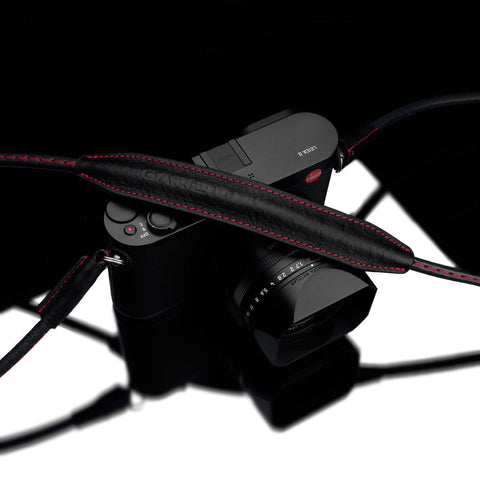 Gariz XS-CSNSBKR Black Red Stitching 80cm / 31.5" Leather Camera Neck & Shoulder Strap for Mirrorless Cameras